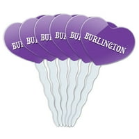 Burlington Heart Love Cupcake Pick Toppers - set od 6