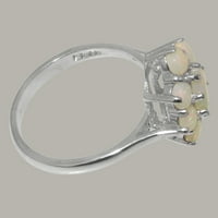 Britanci izrađeni sterling srebrni pravi istinski prsten izjave o opalu ženke - Opcije veličine - veličine