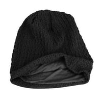 Ženski hladni šešir u unise zatvorenim pulovernim kapama u boji bejzbol kape crna