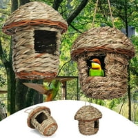 Hummingbird kuća sa vrpcom - ručno tkana ptica za prirodno odmaranje u vanjskim prostorima
