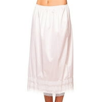 Ženska suknja, čvrsta boja čipke suknje Elastični struk MAXI suknje, glatka haljina od suknje