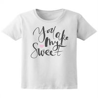 Ljubav, ti si moj slatki motivacijski citat majica žena -image by shutterstock, ženska XX-velika