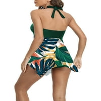 Kayotuas Plus Veličina Tankini kupaći kostimi za žene Flowy kupaći odijela sa kupaćim kostimi V