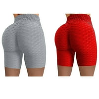 Ženske kratke hlače Sportske joge Bib hlače Coverall Trendy Workout Modne Teretne kratke hlače za pod Odjećima Žene Tergo Dukseri za žene, Crveno, XL