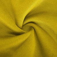 Yuwull Dukseri za žene Casual Prevelizirani pulover iz vrata posade sa džepnim trendi grafičkim duksevima Tunički vrhovi žuto