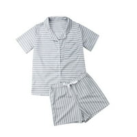 Pajamas set za žene dame svilena satena pidžama Bride PJS postavio je dva PJ set gumba niz kratki rukav