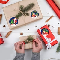 Dianhelloya Roll božićni poklon naljepnica Samoljepljiva kraft papir božićni bombonski bag naljepnica Sretan Božić