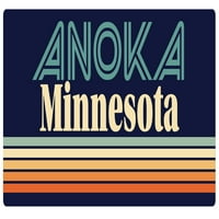 Anoka Minnesota vinil naljepnica za naljepnicu Retro dizajn
