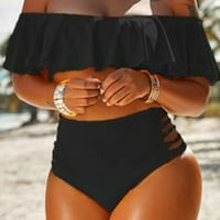 Yubnlvae Velike veličine Split kupaći kostim bikini Split kupaći kostim od ramena Split Beach Bikini s rubom