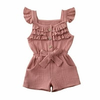 Dječje dječje dječje dječje djevojke odjeću ljeto od punog kratkih rukava playsuit bodysuit Rompers