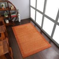 Rugsotički tepisi Ručni loom, prostirka savremene vunene površine za dnevnu sobu spavaća soba, narandžasta,