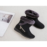 Crocowalk dame ženske tople fau krznene obložene zip up kopriveni zimski snježni čizmi cipele veličine 11