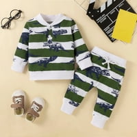 Sdjma Toddler Kids Boys Pamuk Pit-Strip Cartoon Cool Dinosaur Ispis Jesen SOLD Color set za vučni komad