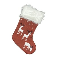 2 Božić 3D ukrasne čarape Bomy poklon torba, Santa Snowman Reindeer Božićne čarape Xmas Dekoracija stabla Viseće ukrašavanje