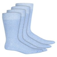 Muška svetla plava teksturirana haljina čarape za posade 7-12
