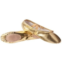 Ymiytan Muške plesne cipele bez tima Yoga cipele Split Sole balet papuče Plesne lagane elegantne vežbe za prste stanovi zlato 13c