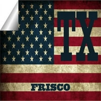 Frisco T Texas Collin County Vintage US zastave naljepnica naljepnica naljepnica vinil 3 5