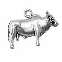 Sterling Silver 20 BO lančani 3D brahma bull privjesak ogrlica