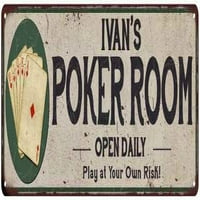 Ivan's Poker soba Metalni znak Game Decor 106180048227