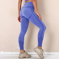 Buttlo podizanje vježbanja za žene za žene Tummy Control Teret Yoga hlače za svakodnevni sportski sportski fitnes teren visoki struk joga hlače plave l
