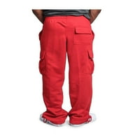 Eyicmarn Muškarci Ležerne prilike Sportske hlače Teretane pantalone Trčanje Joggers Slacks Dukseri crveni