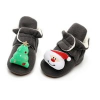 B91XZ cipele za dječake hoda djevojke toddler božićna zimska dječja klizaljka cipela toplo pliša drže cipele za bebe