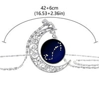 Suokom ogrlice za žene, modne ljubitelje Universelgel Constellation Moon ogrlica Vremenski privjesak ogrlica nakit Božićne zaljubljene poklone na klirensu