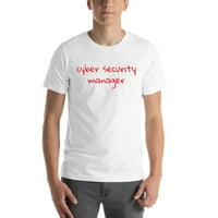 Rukopisani cyber sigurnosni menadžer kratkih rukava pamučna majica od nedefiniranih poklona
