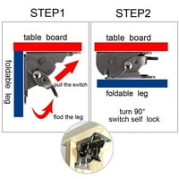 Sklopivi nosači nogu stola Priključci za samo zaključavanje Extension Hinge` sklopivi T8T5