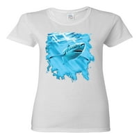 Plivanje morskog plka Ljubitelj životinja Ženska grafička majica, Bijela, 2xL