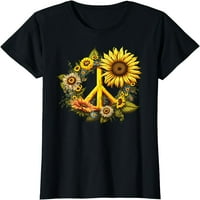 Hippie Daisy Mirovni znak Retro cvijet zaljubljeni za ljubitelje suncokreta