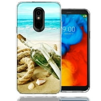 Za LG Stylo Beach Poruke Dizajn boca Dvoslojni poklopac kućišta telefona