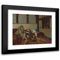 Rudolf Ernst Crna modernog uokvirenog muzeja Art Print pod nazivom - zaboravljena melodija