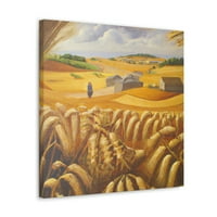 Berba zlatne pšenice - platno