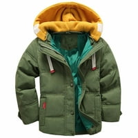 Dječji jaknu kaputinski kaput, topla zimska mekana zgusnuća jakna za dječake 3 godine