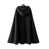 Fanxing Steampunk Visoka niska haljina za žene s dugim rukavima GOTHIC JAKNG LONG viktorijanski prsluk Asimetrična jakna vrhova Retro kostimi padaju haljine za prodaju crno, l