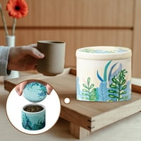 Keramički skladišni kanister, keramički čaj JAR, izvrsna glazura čaj sa poklopcem, zapečaćenim jarom, kava JAR Condiment teglica za posluživanje čaja napušta Beige