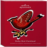 Oznaka ukras 2015 - Ruby Crveni kardinal - ljepota ptica Premium nadopuna