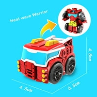 Heiheiup Robot Toddler TODYLER Toys Kolekcionarni - nazad PULL TRANSFORMING ROBOTS vozila za djecu Postavite