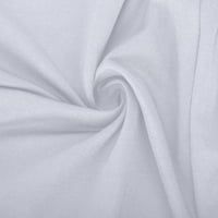 Charella Womens Ljeto Slatko u boji Kamizola V-izrez sa dva velika džepa i kaiševe ležerne hlače bijela, xxxxl