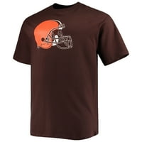 Muški fanatici brendirani Nick Chubb Brown Cleveland Browns Big & Visok Ime igrača i broj majica
