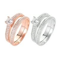 ZTTD Prstenovi modnog para s dijamantima za žene modni nakit Popularni dodaci