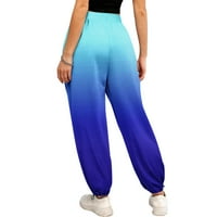 Advoicd Womens Business Casual Pants za radne ležerne haljine za žene Žene Ležerne prilike labave vučne elastične hlače visokog struka udobne pantalone sa džepovima F XL