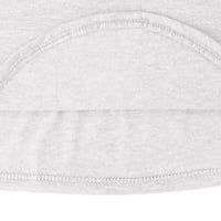 Ženske vrhove bluza Štampano kratki rukav Ležerne prilike za žene Henley T-majice Bijelo 5xl