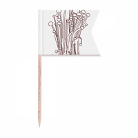 Flammulina rututipes gljive uzorak uzorak za mlake za mlake zastava označavanje za zabavu