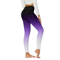 Yoga hlače Žene gradijent tiskane visoke struk vježbanje trčanja sportskih tajica za žene