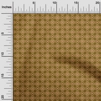 Onuone Georgette viskoza smeđa tkanina Geometrijska tkanina za šivanje tiskane ploče od dvorišta široko