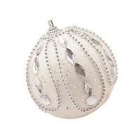 Loopsun Jesen ukrasi za kućne božićne šljokice Glitter Baubles Ball Xmas Božićni ukras Ornamenta Privjesak