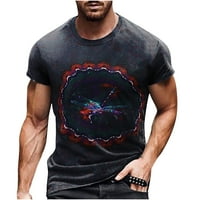 Auroural Muška ljetna odjeća Muška uniza dnevna majica 3D Print Graphic Prints Cross Print Kratki rukav Napun Ležerne bluza