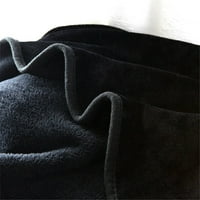 Flannel pokrivač lagan udoban krevet crni pokrivač meko bacanje pokrivača kauč kauč pogodan za cijelu